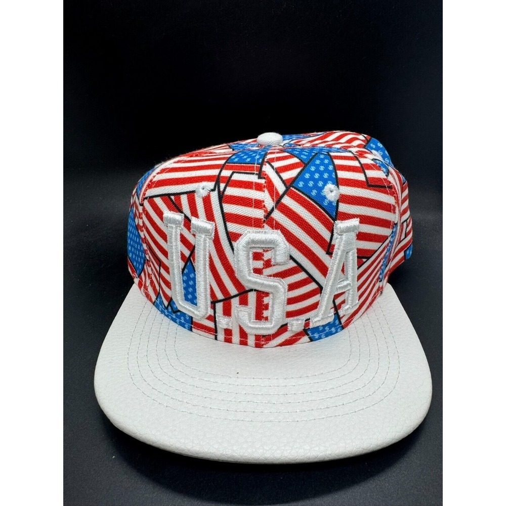 JOYRICH USA Red White Blue Flag Snapback Hat